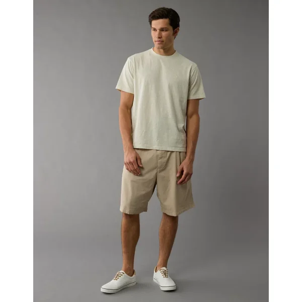 AE Logo Lived-In T-Shirt - Tan