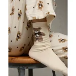 AE Teddy Bear Crew Socks - Bone Khaki