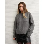 AE Whoa So Soft Crew Neck Sweater - Dark Gray