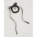 Aerie Bow Tie Scrunchie - True Black