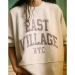 AE Big Hug Graphic Sweatshirt - Heather Gray