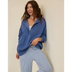 Aerie Oh Snap! Sweatshirt - Marbled Blue