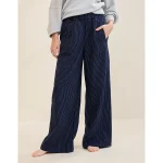 Aerie Stripe Trouser - Navy