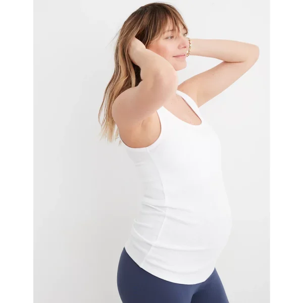 Mama By Aerie™ Ribbed Basic Tank Top - White