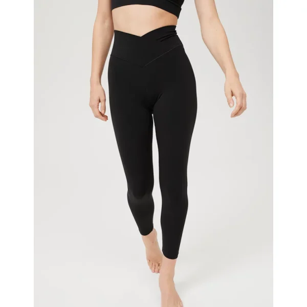 OFFLINE By Aerie Real Me High Waisted Crossover Legging - True Black