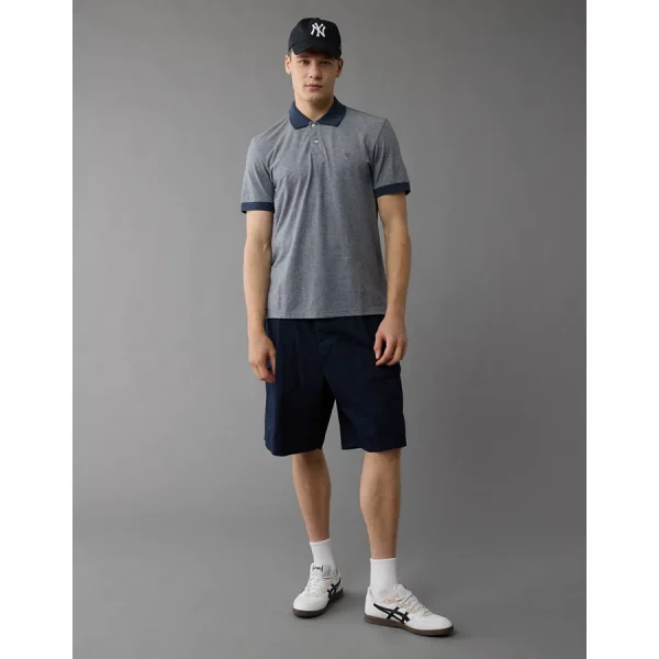 AE Club Pique Polo Shirt - Navy