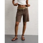 AE 11" Dreamy Drape Stretch High-Waisted Short - Chocolate