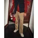 AE Flex Loose Cropped Trouser Pant - Khaki