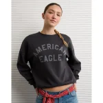 AE Funday Graphic Sweatshirt - Faded Black