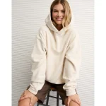 AE Laidback Luxe Heavyweight Graphic Hoodie - Cream