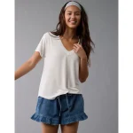 AE Soft & Sexy V-Neck T-Shirt - Cream