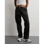 AE Stretch Low-Rise Baggy Utility Pant - Onyx Black
