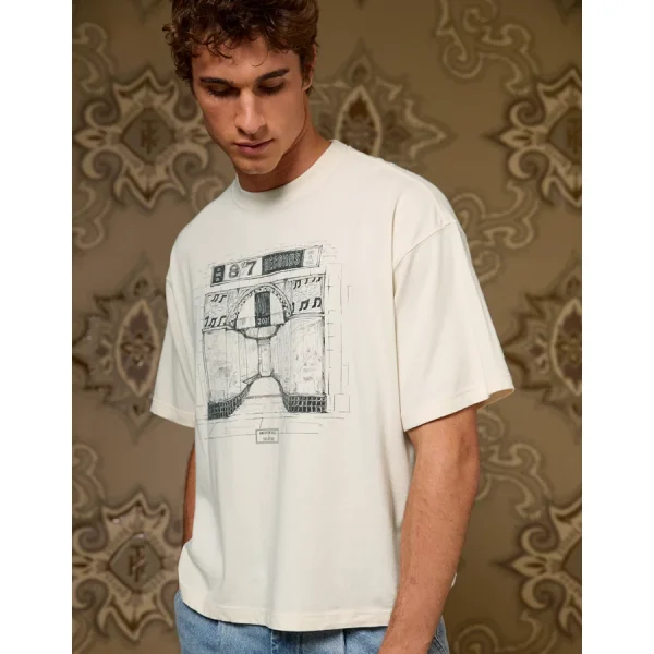 AE x Tru Kolors 87 Records Graphic T-Shirt - Frosty Cream
