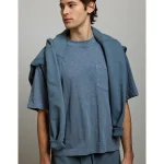 AE77 Premium Boxy T-Shirt - Blue