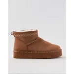 Aerie Embroidered Scuff Booties - Horizon