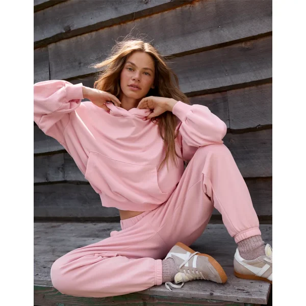 Aerie Jet Setter Hoodie - Club Pink