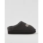 Aerie Sherpa Scuff Slippers - Grey Shadow
