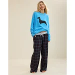 Aerie Street Flannel Trouser PJ - Deep Earth