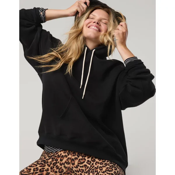 OFFLINE By Aerie Cloud Fleece Oversized Hoodie - True Black