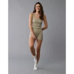 AE Boy Short + Tank Top Lounge Set - Washed Olive