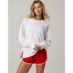 OFFLINE By Aerie Pique Long Sleeve T-Shirt - White