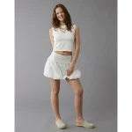 AE Bubble Mini Skirt - White