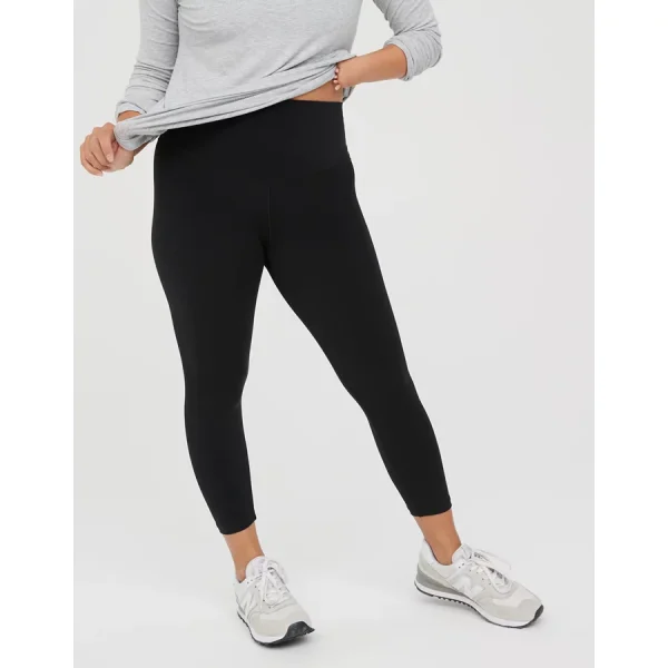 OFFLINE By Aerie Real Me High Waisted Cropped Legging - True Black