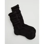 OFFLINE By Aerie Scrunch Socks - True Black
