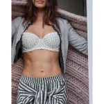 Show Off Vintage Lace Lightly Lined Balconette Bra - Soft Muslin