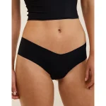 SMOOTHEZ No Show Cheeky Underwear - True Black