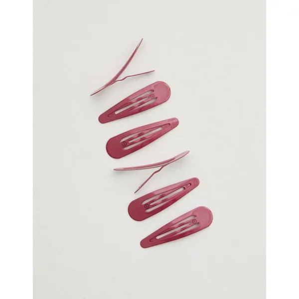 Teleties Snap Clips - Rustic Red