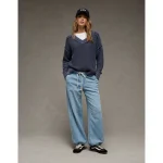 AE Cozy Dreamy Drape Convertible Jogger - Light Tinted Wash
