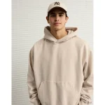 AE Laidback Luxe Heavyweight Hoodie - Oatmeal Heather
