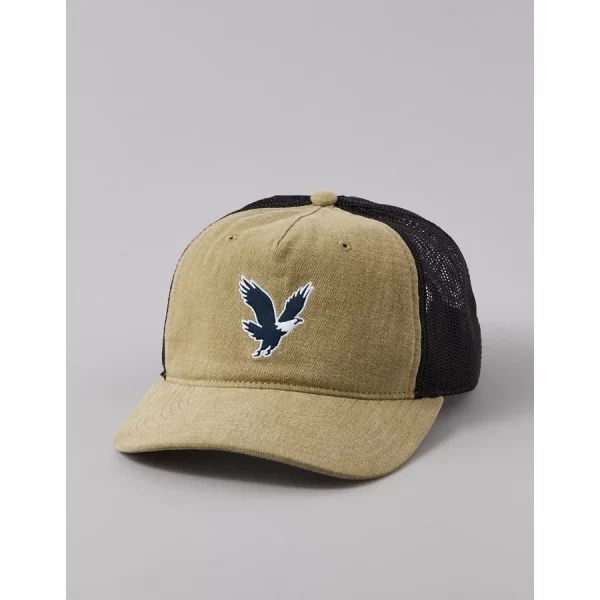AE Logo Graphic Trucker Hat - Tan