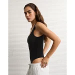 AE Main Squeeze V-Neck Bodysuit - True Black