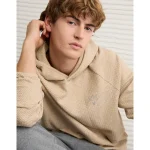 AE 24/7 Textured Fleece Hoodie - Tan