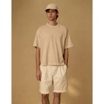 AE77 Premium Boxy T-Shirt - Natural