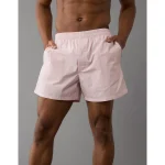 AEO Men's Poplin Classic Pocket Boxer Short - Pink