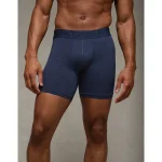 AEO Men's Space Dye 6" Flex Boxer Brief - Midnight Blue