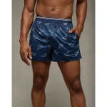 AEO Men's Ultra Soft Pocket Boxer Short - Navy