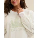 Aerie Cozy Long Sleeve Oversized Boyfriend T-Shirt - Soft Muslin