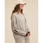 Aerie Très Chic Keyhole Sweatshirt - Stone Harbor