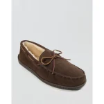 Minnetonka Pile-Lined Hardsole Slipper - Chocolate