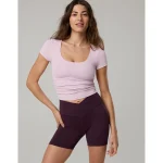 OFFLINE By Aerie Real Me Crossover 5" Bike Short - Cool Berry