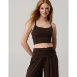 OFFLINE By Aerie Real Me Xtra Strappy Longline Sports Bra - Deep Earth