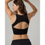 OFFLINE By Aerie Seamless Longline Sports Bra - True Black