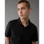 AE 24/7 Club Logo Polo Shirt - Black