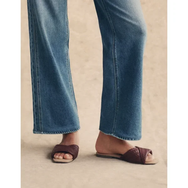 AE Woven Twist Side Sandal - Wineberry