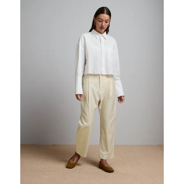 AE77 Premium Barrel Trouser - Cream