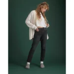 AE77 Premium Straight Crop Jean - Black Wash